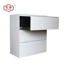 Steel KD three sliding drawer lateral office file cabinet